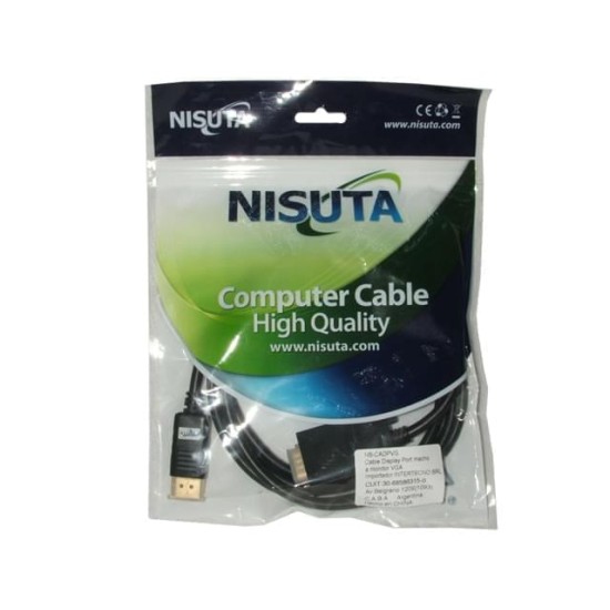Cable Displayport a VGA 1,8Mt