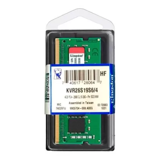 Kingston SODIMM DDR4 4GB 2666Mhz Kingston SODIMM DDR4 4GB 2666Mhz