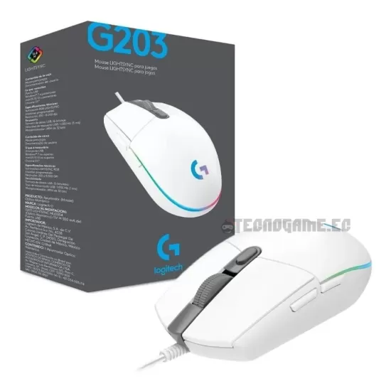 Logitech G203 Mouse Blanco Logitech G203 Mouse Blanco