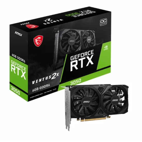 MSI Ventus RTX 3050 2X 6GB OC MSI Ventus RTX 3050 2X 6GB OC